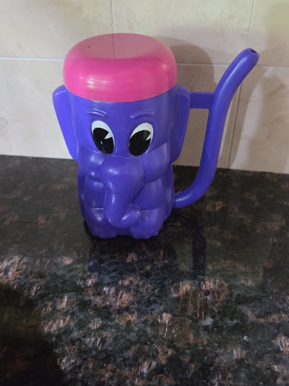 Purple and Pink Elephant Watering Can for Kids